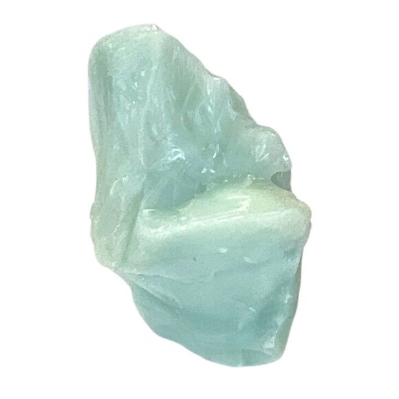 Mint Green Art Glass Cullet Glowing Manganese Slag Glass #5GL8 - Picture 3 of 8